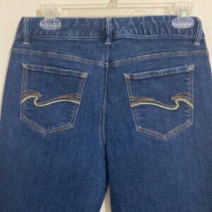 TOMMY HILFIGER Women's Spirit Crop Blue Denim Jeans Size 8